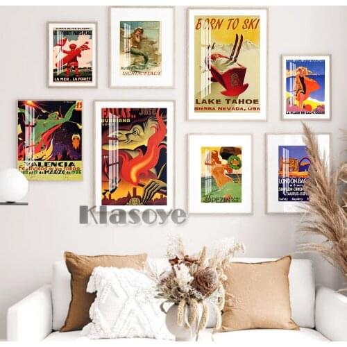 La Plage De Calvi Corsica Island Mediterranean Sea Beach Fashion Summer Travel Vintage Posters Art Prints Wall Decor Painting