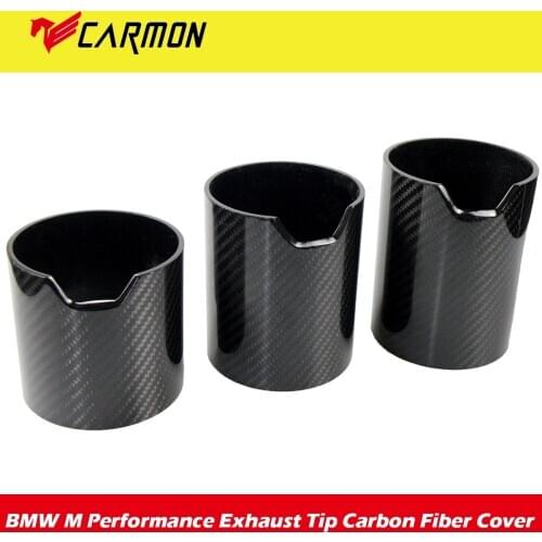 M Performance Exhaust Pipe Muffler Tip Carbon Fiber Case for BMW Exhaust Tip Cover Housing Tail Pipe Tip Carbon Fiber Cover
