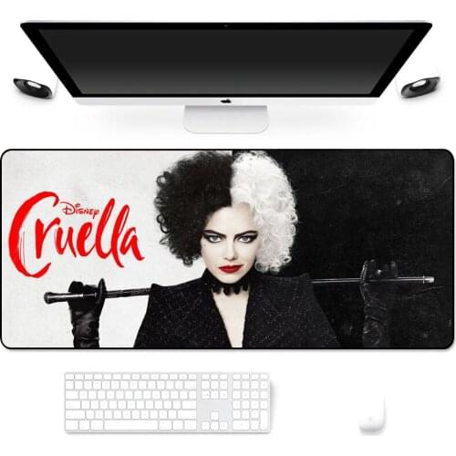 Disney 101 Dalmatians Cruella Anti-Slip Durable Rubber Large Gaming Mouse Pad Computer Gamer Keyboard Mouse Mat for PC Desk Pad
