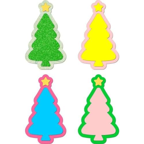 New Christmas tree, pendant Wooden Die Scrapbooking C2730 Cutting Dies Multiple Sizes