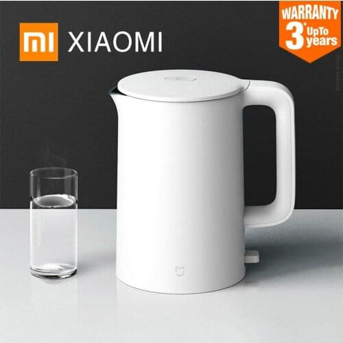 New XiaoMi MiJia Kitchen Stainless Steel Insulation Electric Kettle1A Smart Temperature Control Anti-Overheat Protection Teapot