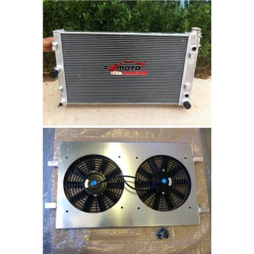 Full Aluminum Radiator + Shroud+ FAN Race For Fit Holden Commodore VZ LS1 LS2 SS V8 AT/MT Auto Manual