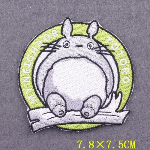 Hot Anime Howls Moving Castle Calcifer Patch Embroidered Patches For Clothing Cartoon Badges Clothing Thermoadhesive Patches