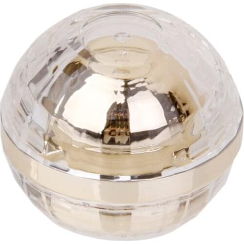 Empty Makeup Cosmetic Face Cream Jar Pot Bottle Acrylic Container 5g Gold