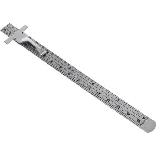 2019 New 6" Stainless Steel Pocket Rule Handy Ruler with inch 1/32" mm/metric Graduations Measurement Analysis Instruments