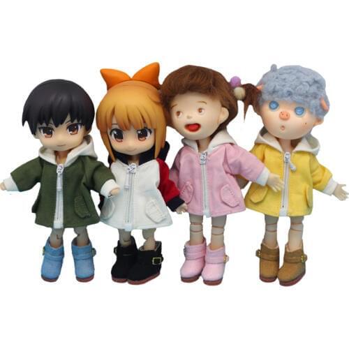 Hat coat for 1/12 BJD Obitsu11 doll Clothes for cu-poche OB11 accessories dolls toys