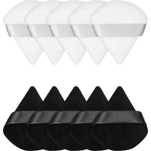 Makeup Puff Triangle Black White Cosmetic Puffs Mini Makeup Sponge Wet Dry Foundation Concealer Makeup Tools