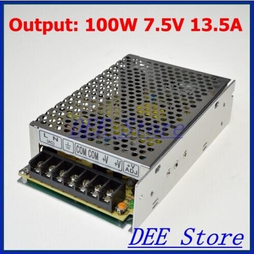 Small Volume Led driver 100W 7.5V 13.5A Single Output Adjustable Switching power supply for LED Strip light AC-DC Converter