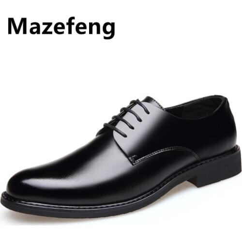 Brand Mens Casual Shoes Genuine Leather Men Business Mens Oxford Shoes Roman Men Dress Shoes Moccasins Fashion Loafers 37-45