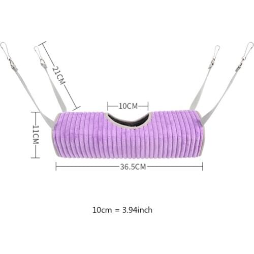 Hamster Tunnel Hammock for Small Animals Sugar Glider Tube Bed Rat Ferret Toy 85WC