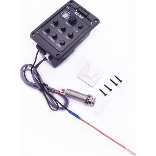Acoustic Guitar Pickup and Preamp Built-in Tuner and EQ Guitar Equalizer Pickup Beat Guitar Parts Accessories