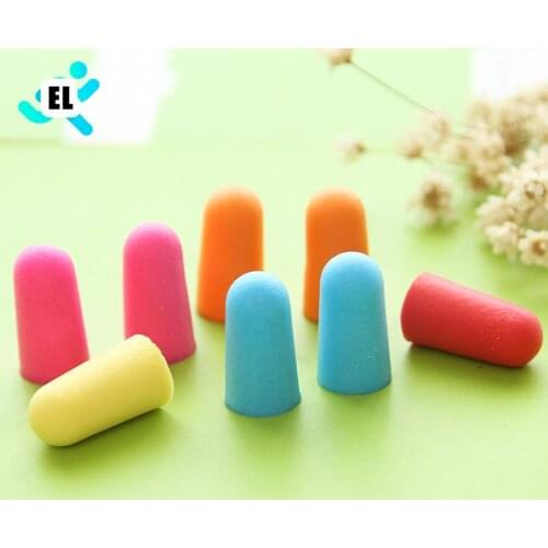 1Pair Sound Insulation Protection Earplugs Anti-noise Sleeping Plugs Travel Earplug Foam Soft Noise Reduction Clilp Accessories