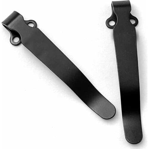 1piece Stainless Steel Deep Carry Pocket Clip for DIY Butterfly Pocket Knife Tool Accessories Folding Knife Back Clip Holder