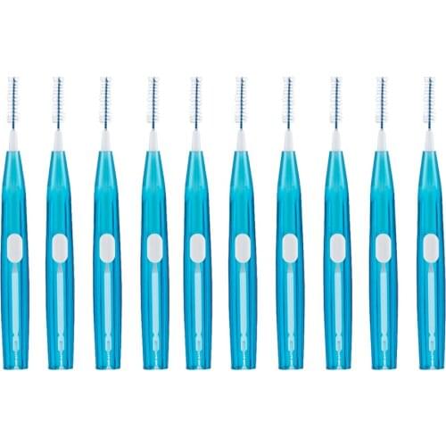 10x Oral Care Interdental Brushes Teeth Bridges Cleaner Remover Toothpick Push-Pull Interdental Brush