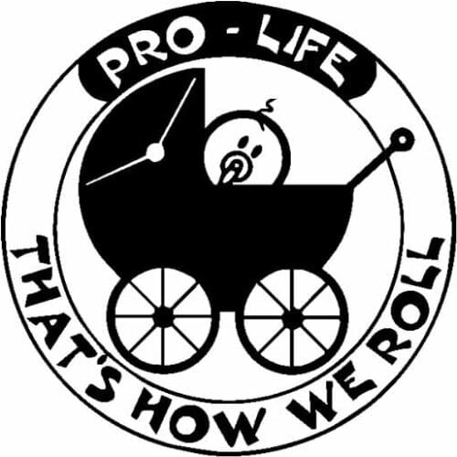 17.8CM*17.8CM Rock Pro Life Thats How We Roll Vinyl Originality Car ticker Decals Motorcycle Black/Silver C13-000621