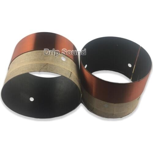 2pcs 76x60mm 76 Core 8ohm Bass Voice Coil BASV Black Aluminium Woofer Sound Drive Speaker Repair Parts