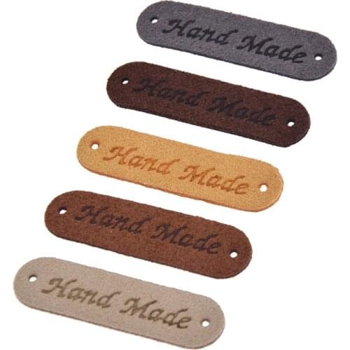 30PCS Mixed Color Letter Printed Labels Tags For Garment Bag Hat Decoration DIY Crafts Sewing Accessories Supplies