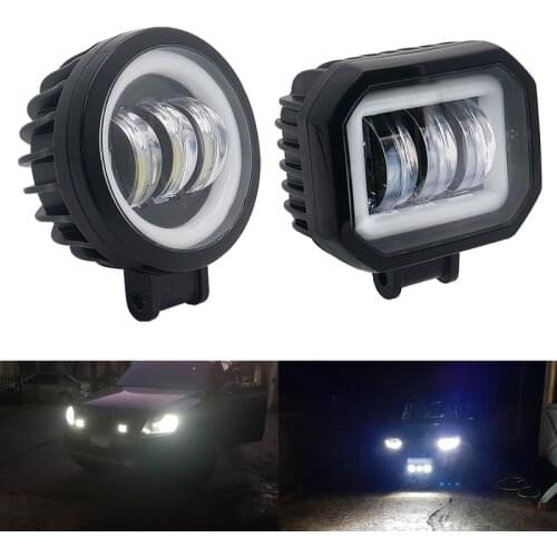 5 Inch Angel Eyes Led Work Light 12V 24V For Car DRL Halo 4x4 Offroad Motorcycle Bicycle ATV SUV Truck Working Driving Lights