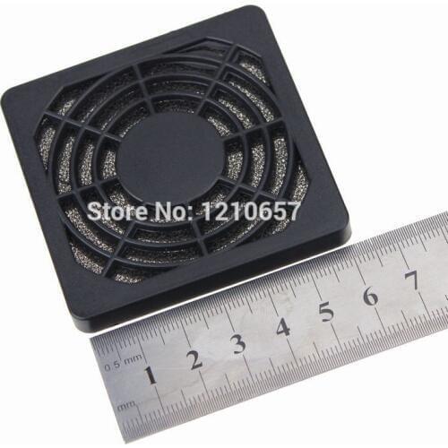 500PCS LOT 6CM 60mm Fan Filters Black Plastic Dust Network Cooling Fan Dedicated Grille