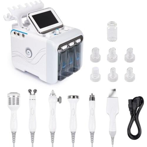 6In 1 Water Dermabrasion Machine Deep Cleansing Machine Water Jet Hydro Diamond Vacuum Facial Cleaner Dead Skin Removal