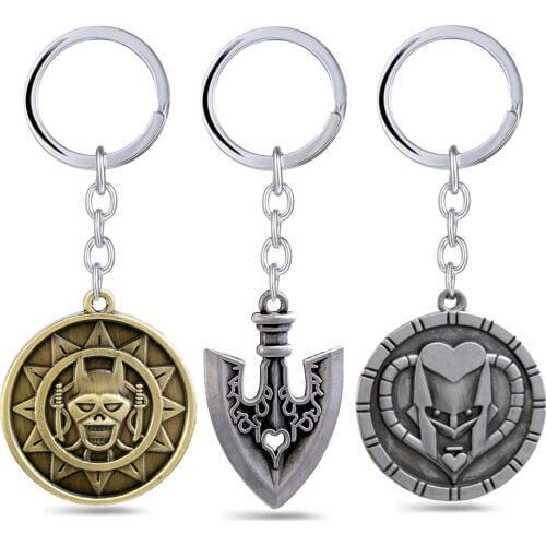 JOJOS BIZARRE ADVENTURE Keychain porte clef Higashikata Josuke Crazy D Metal Keyrings Key Chain KILLER QUEEN Anime Jewelry