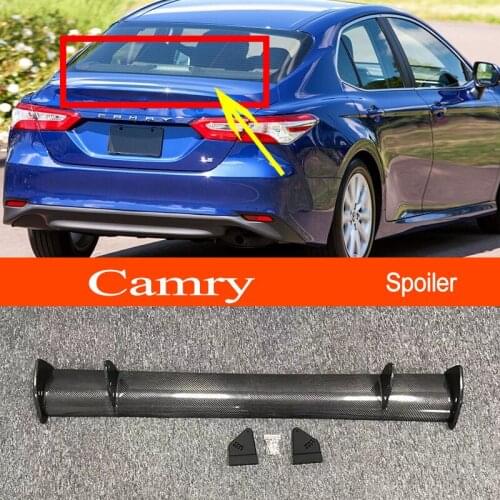 Camry 2018-2021 Real Carbon Fiber GT-style Car-styling Sporty Rear Trunk Wing Spoiler for Toyota Camry 2018-2021 Sedan