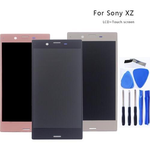 For Sony Xperia XZ F8331 F8332 LCD Monitor Digitizer Assembly Glass Sony Xperia XZ Display LCD Monitor with Frame Free Tool