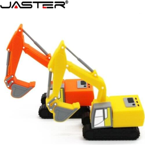 JASTER truck model usb flash drive pen drive excavator special car pendrive 8gb 16gb 32gb 64gb memory stick real capacity