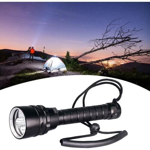 Diving Flashlight Waterproof Professional Powerful Lamp Super Bright Led Scuba Diver Light Led Underwater Torch Lamp Lanterna