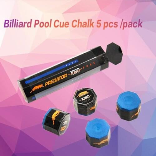 PREDATOR Billiard Pool Cue Chalk 5 pcs /pack Billiard Accessories for Match Use Snooker Chalk Professional Player Cue Chalk