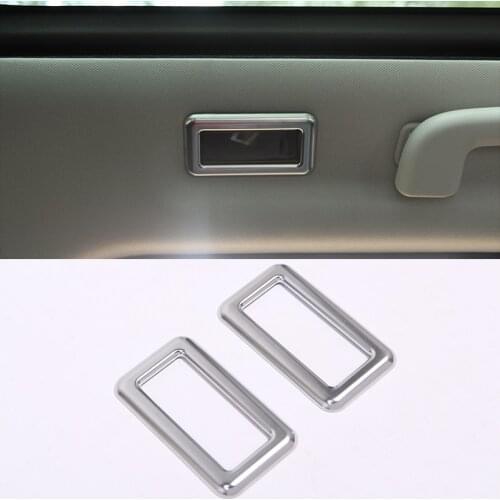 2 Pcs ABS Chrome Reading Light Lamp Decoration Frame Cover Trim For Land Rover Discovery Sport 2015 2016 2017 Car Accessories