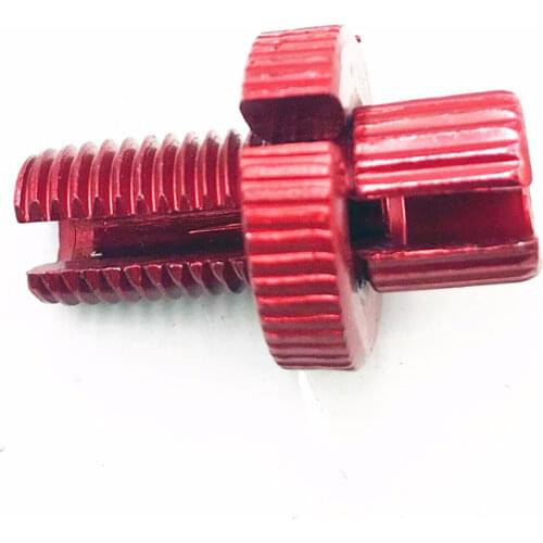 Red Motorbike Motorcycle M10 Clutch Lever Cable Adjuster Kit Bolt Lock Nut GSXR