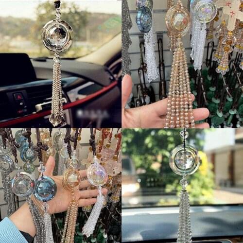Lucky Crystal Ball Ornaments Ornaments Car Pendant Ornaments Furniture, Mirror Interior Rearview Accessories, Home Gifts Ca