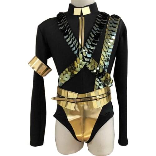 MJ stage show dance sexy gogo bar jazz costumes Michael Jackson cosplay costume