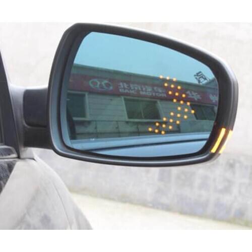 Multi-curvature blue wide angle led arrow turn signal heat defog door rear view mirror for mazda6 mazda 6 m6 replacement parts