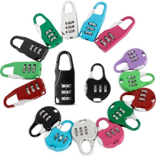 2018 NEW high quality Mini Padlock Travel Suitcase Luggage Security Password Lock 3 Digit Combination