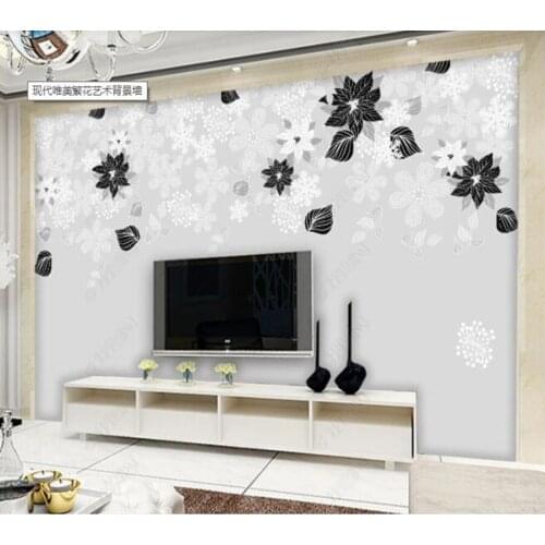 Papel de parede modern beautiful flower art 3d wallpaper,living room tv wall bedroom wall papers home decor bar cafe mural