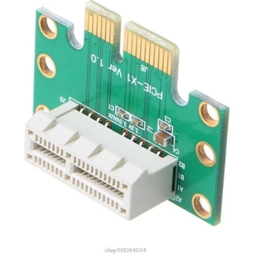 PCI-E PCI Express X1 Adapter Riser Card PCIE X1 to X1 Slot Converter Card 90 Degree for 1U Server Chassis Ja27 21 Dropship