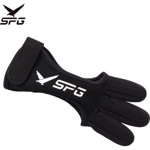 Traditional Reverse Bow Arrow Three Finger Gloves Archery Protector Hand Guard Mediterranean Finger Glove Straight Bow Shooting