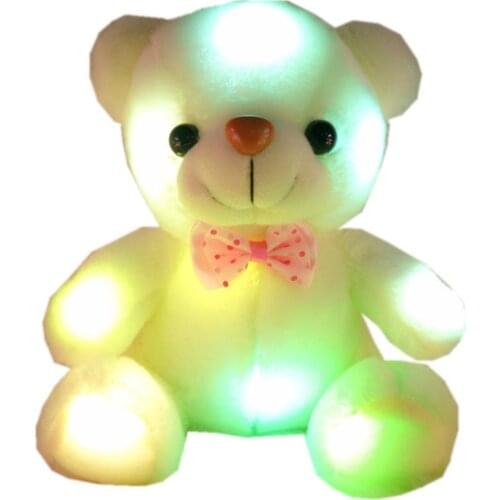 Plush LED 22cm Teddy Bear Plush Toys Luminous Plush Toys Exquisite Birthday Holiday Gifts Home Decorations