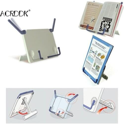Music Sheet Stand Book Reading Stands Foldable Adjustable Holder for Reading Cook Book FC