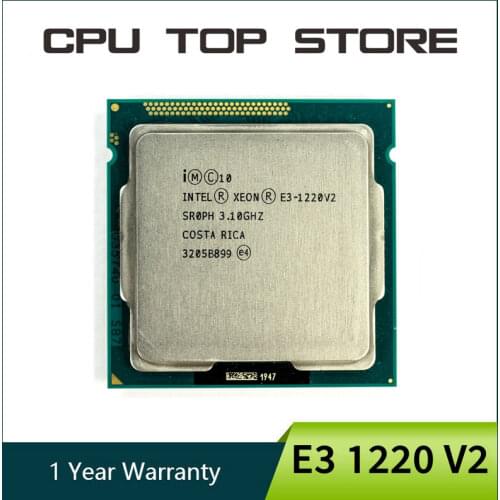 Intel Xeon E3 1220 V2 3.1GHz 8MB 4 Core 1333MHz SR0PH LGA1155 CPU Processor