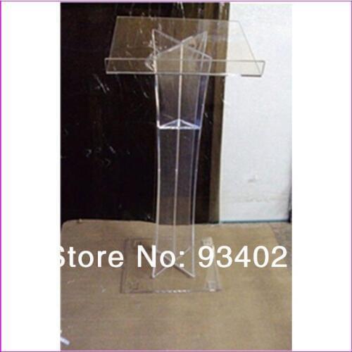 Clear Acrylic Podium Pulpit Lectern, Plexiglass Lecten plexiglass