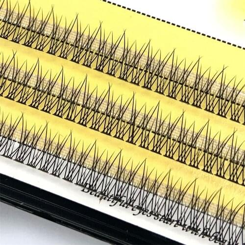 The Latest Korean Pop Fishtail Type Fashion Dovetail Individual Fly Eyelash Two Long Middle Short Plant Grafting False Eyelashes