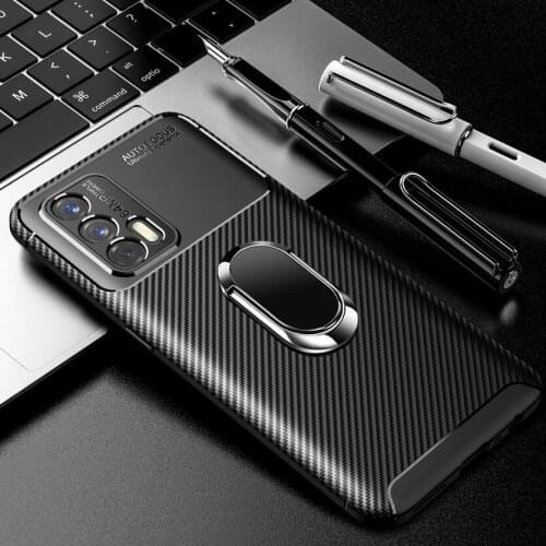 Luxury Phone Case For Realme GT C20 V11 V15 Realme 7 Pro X7 6 Q2 case Soft bracket ring Cover for OPPO Find X3 Pro X3 Lite Neo