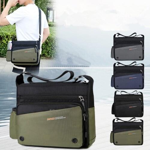 Scione Men Bag Shoulder Bag for Men Crossbody Messenger Bags Oxford Bag Travel Waterproof Bag Office Workers Light Package