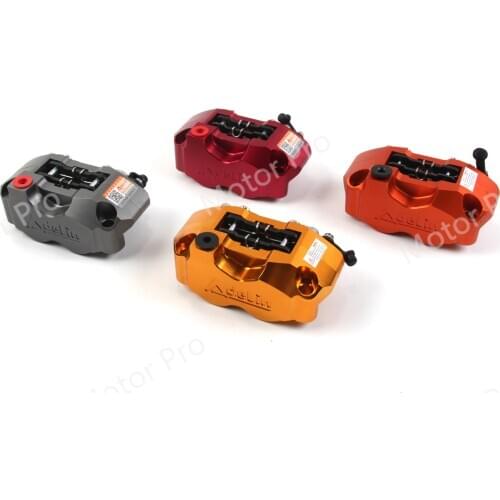 For Vespa Honda Yamaha Motorcycle Brake Disc Four Piston Radial Brake Caliper Cylinder Hydraulic Pump Calipers Racing Street New