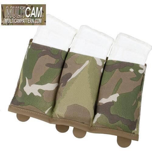 TMC TS M4 Triple Magazine Pouch Genuine Multicam Elastic Fabrics Molle Mag Pouch(SKU051270)