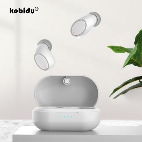 TWS Wireless Bluetooth Earphone 3D Super bass Stereo HIFI Sound Noise Cancelling with Mic Earphones Handsfree music Earbuds