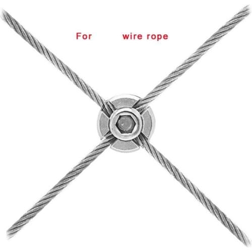 Green Wall Stainless Steel Hubs Wire Trellis Kits For Climbing Plants, Vines And Green Wall For 1/8" Wire Rope Cable